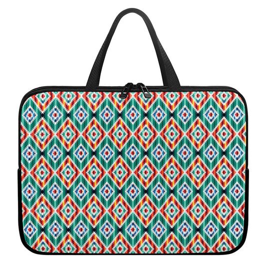 Tribal Navajo Pattern Print Laptop Sleeve With Handle