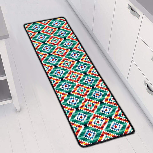 Tribal Navajo Pattern Print Long Kitchen Mat