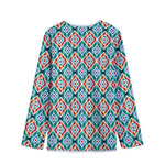 Tribal Navajo Pattern Print Long Sleeve Short Coat