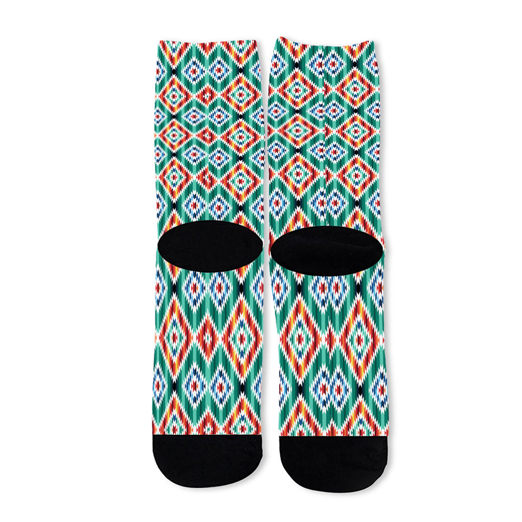 Tribal Navajo Pattern Print Long Socks
