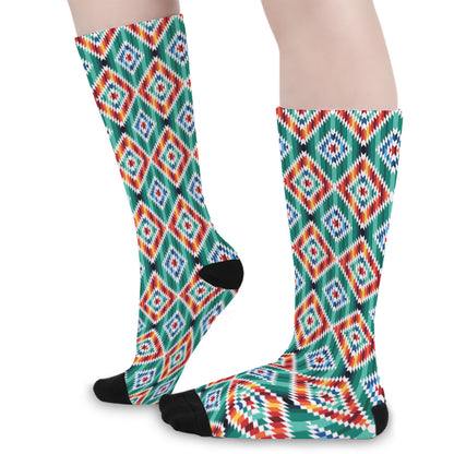 Tribal Navajo Pattern Print Long Socks