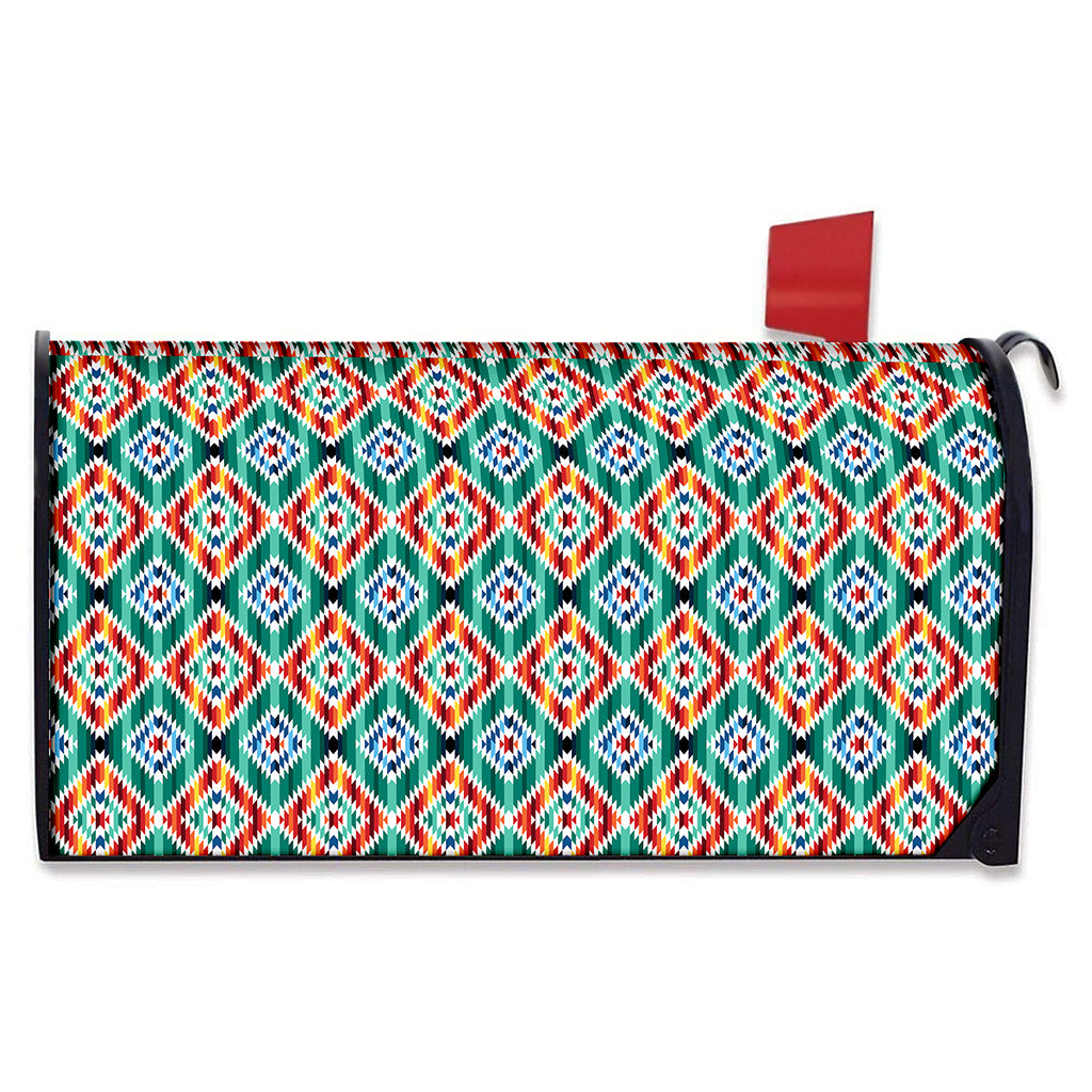 Tribal Navajo Pattern Print Mailbox Cover