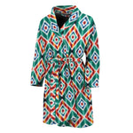 Tribal Navajo Pattern Print Men's Bathrobe
