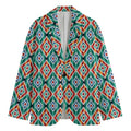 Tribal Navajo Pattern Print Men's Blazer