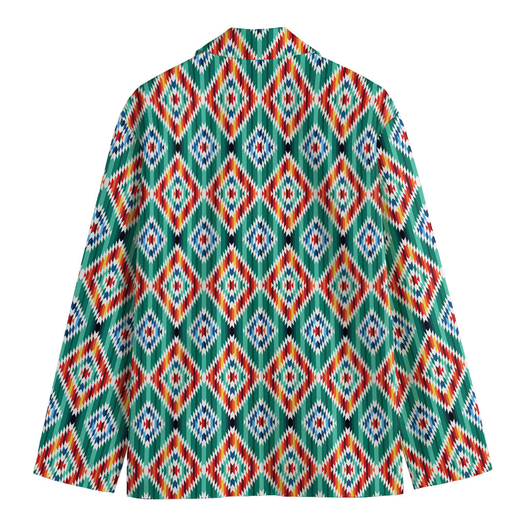 Tribal Navajo Pattern Print Men's Blazer