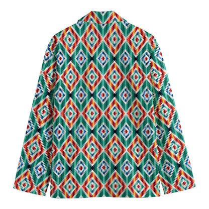 Tribal Navajo Pattern Print Men's Blazer