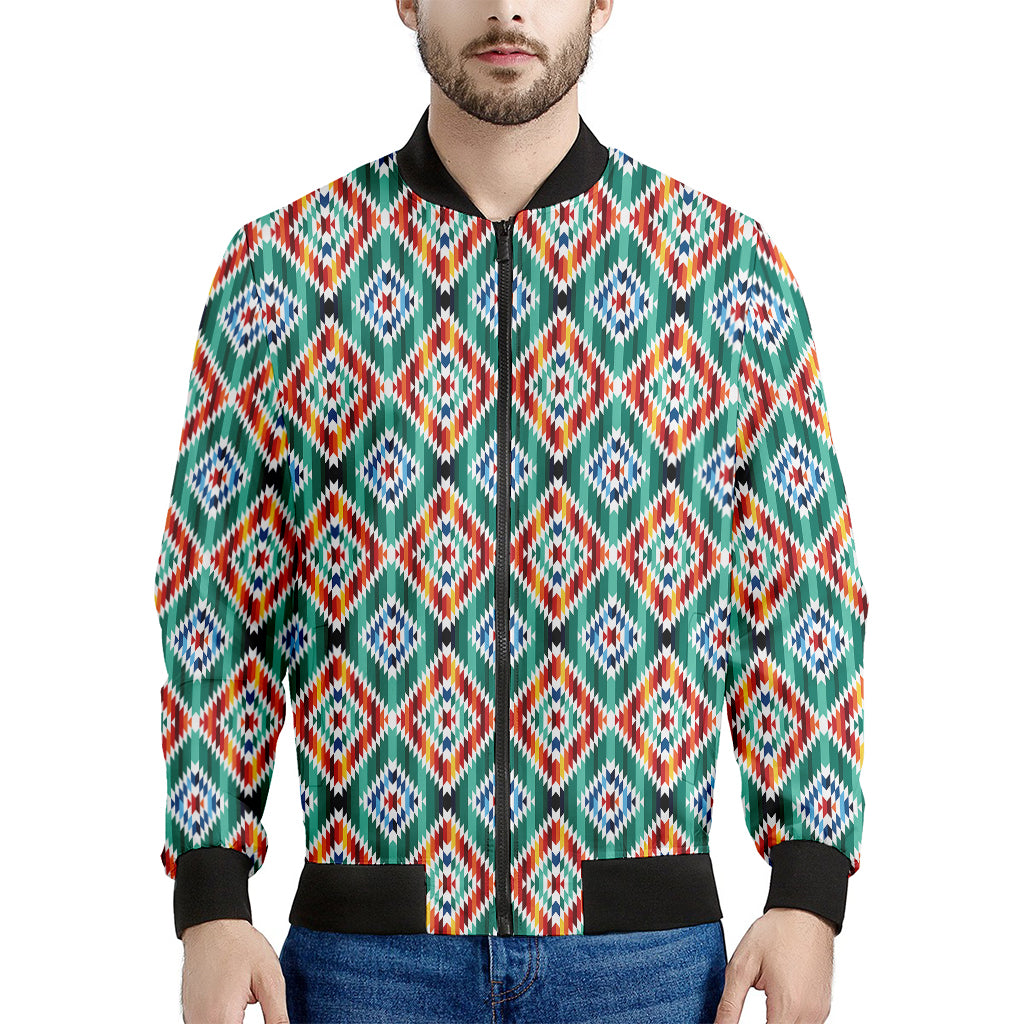 Tribal Navajo Pattern Print Men's Bomber Jacket