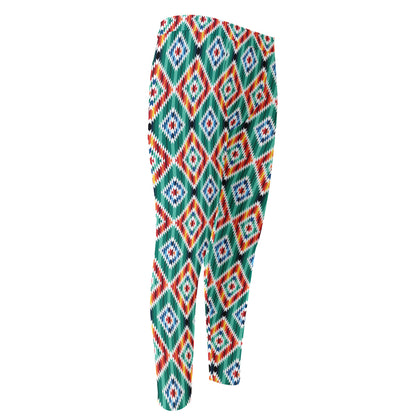 Tribal Navajo Pattern Print Men's Compression Pants