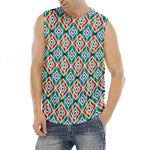 Tribal Navajo Pattern Print Men's Fitness Tank Top