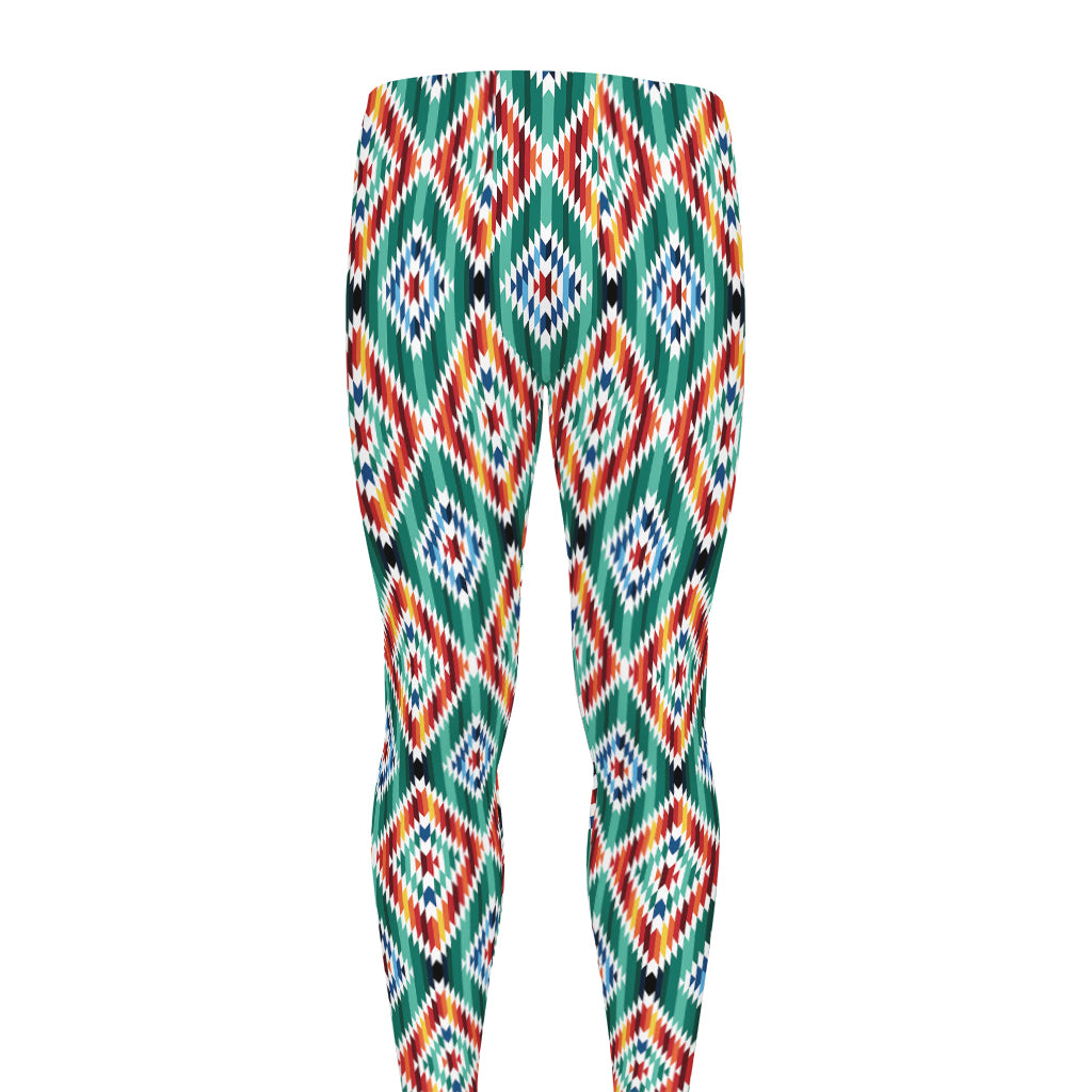 Tribal Navajo Pattern Print Men's leggings