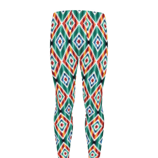 Tribal Navajo Pattern Print Men's leggings