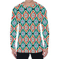 Tribal Navajo Pattern Print Men's Long Sleeve T-Shirt
