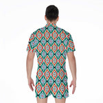 Tribal Navajo Pattern Print Men's Rompers