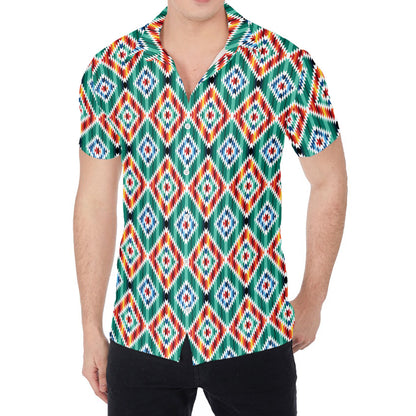 Tribal Navajo Pattern Print Men's Shirt