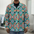 Tribal Navajo Pattern Print Men's Shirt Jacket