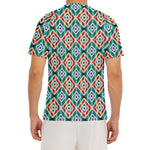 Tribal Navajo Pattern Print Men's Short Sleeve Rash Guard