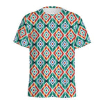 Tribal Navajo Pattern Print Men's Sports T-Shirt