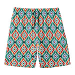 Tribal Navajo Pattern Print Men's Swim Trunks