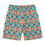 Tribal Navajo Pattern Print Men's Swim Trunks