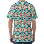 Tribal Navajo Pattern Print Men's Velvet T-Shirt