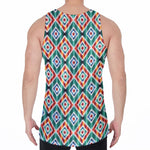 Tribal Navajo Pattern Print Men's Velvet Tank Top