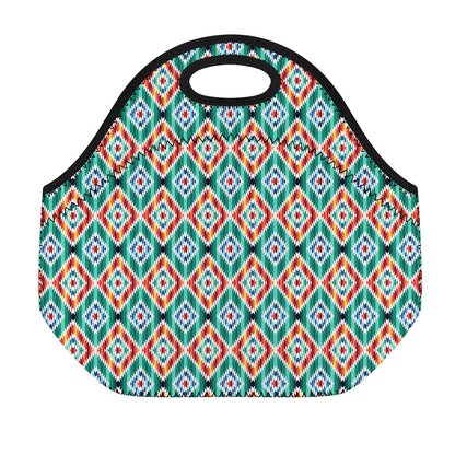 Tribal Navajo Pattern Print Neoprene Lunch Bag
