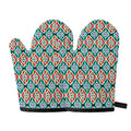 Tribal Navajo Pattern Print Oven Mitts