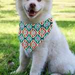 Tribal Navajo Pattern Print Over The Collar Dog Bandana