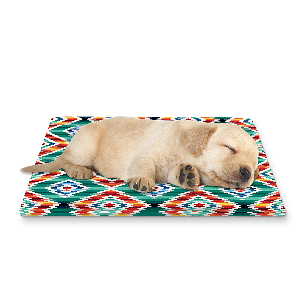 Tribal Navajo Pattern Print Pet Cooling Mat Cover