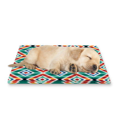 Tribal Navajo Pattern Print Pet Cooling Mat Cover