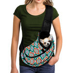 Tribal Navajo Pattern Print Pet Sling Carrier