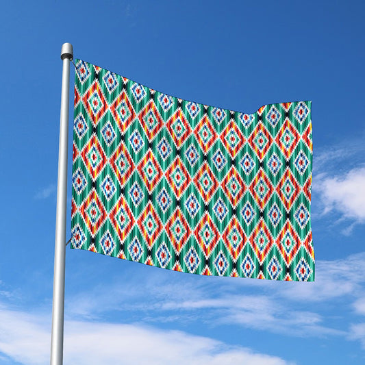 Tribal Navajo Pattern Print Polyester Flag