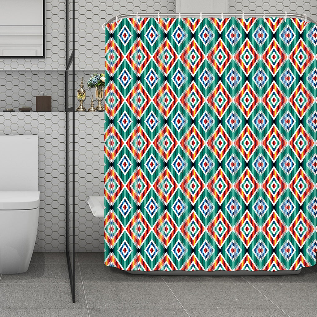 Tribal Navajo Pattern Print Polyester Shower Curtain
