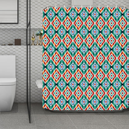 Tribal Navajo Pattern Print Polyester Shower Curtain