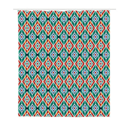 Tribal Navajo Pattern Print Polyester Shower Curtain