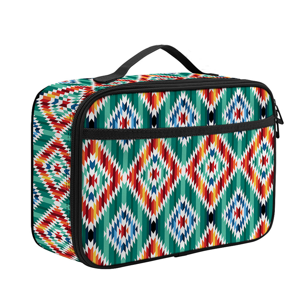 Tribal Navajo Pattern Print Portable Lunch Bag