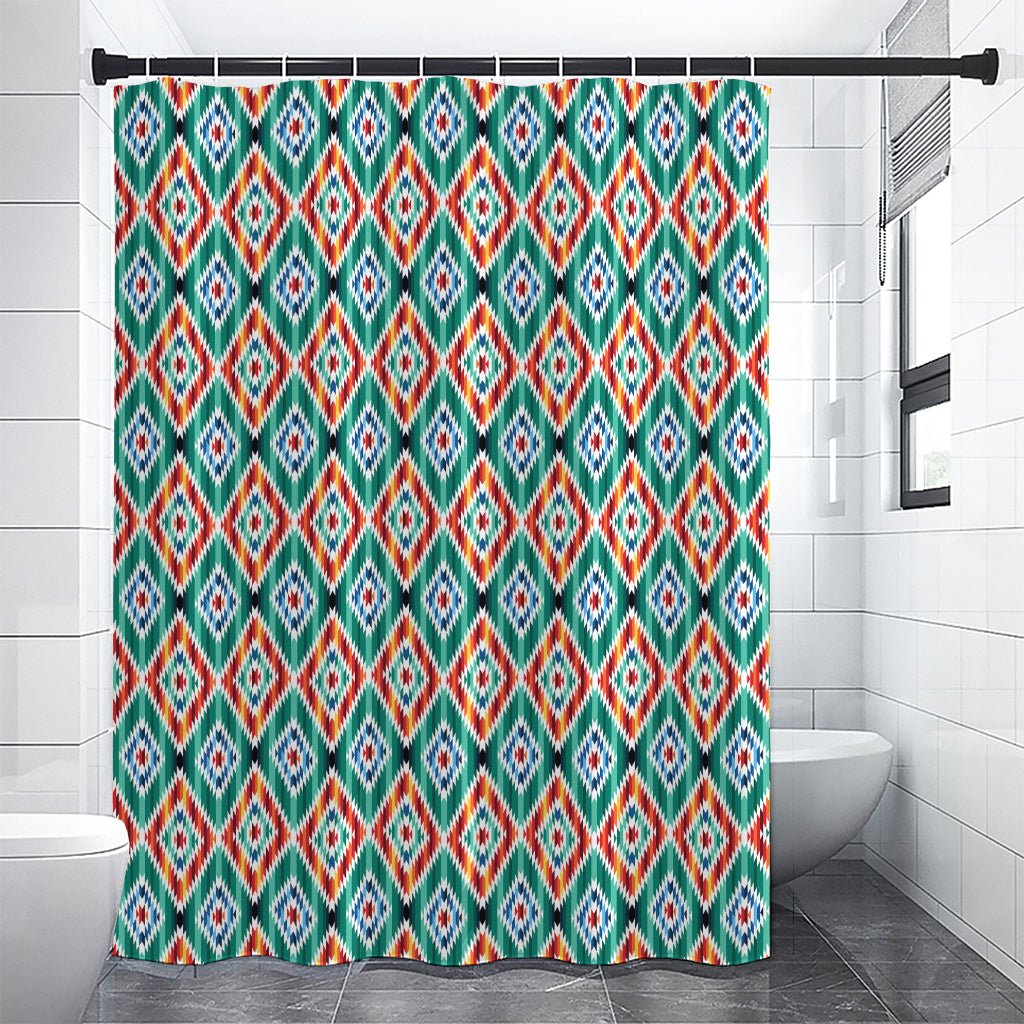 Tribal Navajo Pattern Print Premium Shower Curtain