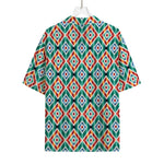 Tribal Navajo Pattern Print Rayon Hawaiian Shirt