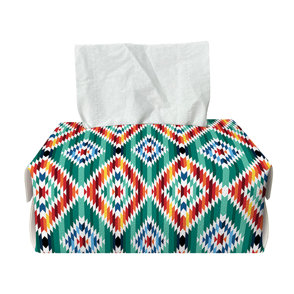 Tribal Navajo Pattern Print Rectangle Tissue Box Cover