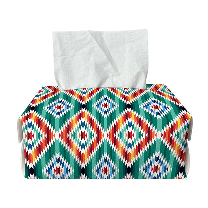 Tribal Navajo Pattern Print Rectangle Tissue Box Cover