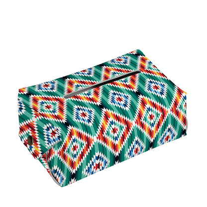 Tribal Navajo Pattern Print Rectangle Tissue Box Cover