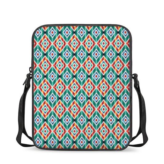 Tribal Navajo Pattern Print Rectangular Crossbody Bag