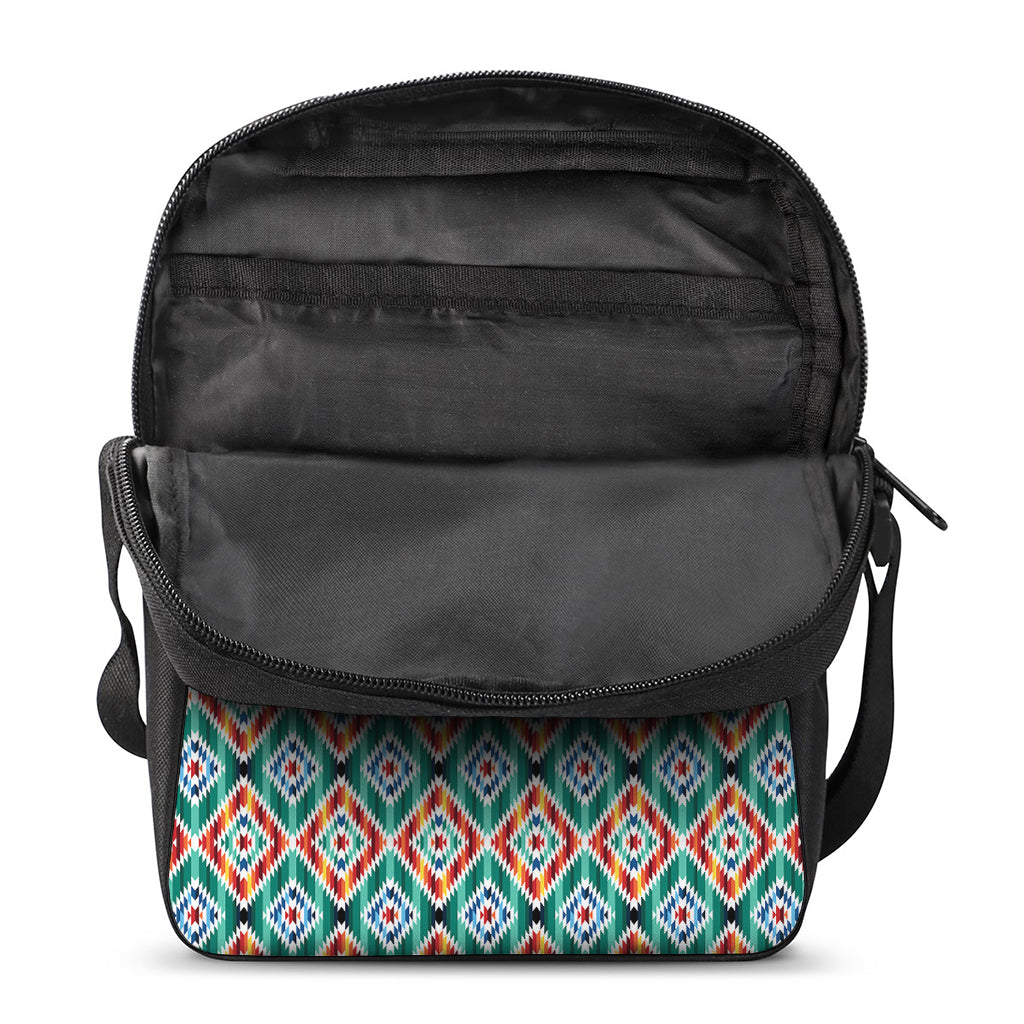 Tribal Navajo Pattern Print Rectangular Crossbody Bag