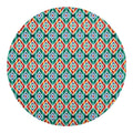 Tribal Navajo Pattern Print Round Blanket