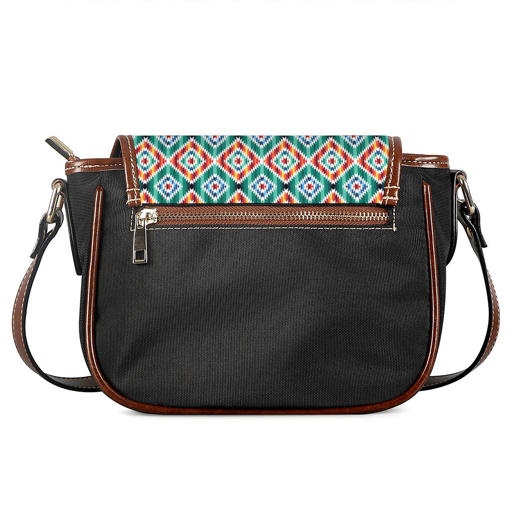 Tribal Navajo Pattern Print Saddle Bag