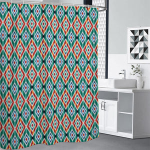 Tribal Navajo Pattern Print Shower Curtain