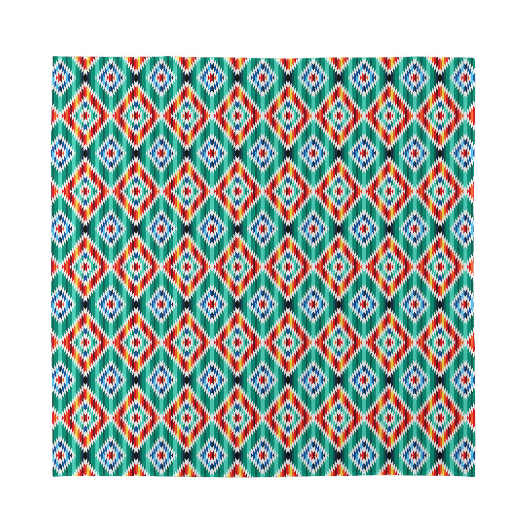 Tribal Navajo Pattern Print Silk Bandana