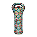 Tribal Navajo Pattern Print Single Neoprene Wine Tote