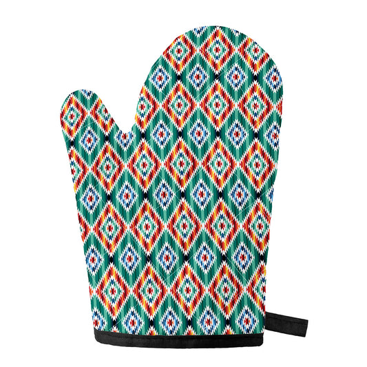 Tribal Navajo Pattern Print Single Oven Mitt