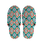 Tribal Navajo Pattern Print Slippers